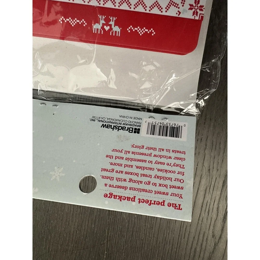 Sweet Creations by‎ Good Cook Christmas Treat Boxes 3 Pack 4.5x4.5x3in Window